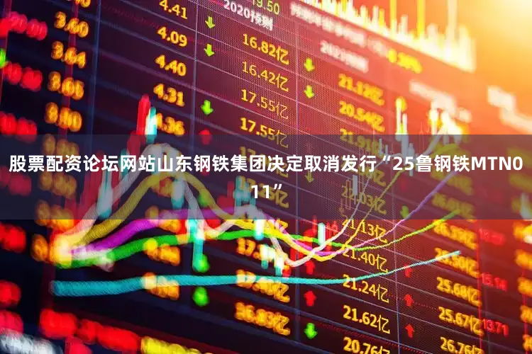 股票配资论坛网站山东钢铁集团决定取消发行“25鲁钢铁MTN011”